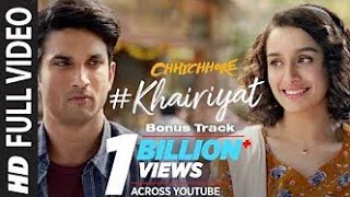 Khairiyat Bonus Track chhichhore sushant shraddha pritam amitabh b arijit singh hindi Bollywood song [upl. by Ahsimit837]