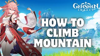 How to Climb Mountain in Genshin Impact in 2024 [upl. by Pegg]