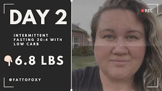 INTERMITTENT FASTING DAY 2  68 LBS of Water Weight Gone [upl. by Thetisa]