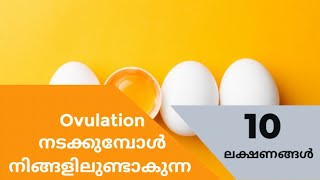 Top 10 Ovulation Symptoms Malayalam [upl. by Leschen126]