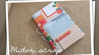 Tutoríal de Midori scrap principiantes o organizador de viaje [upl. by Tansy]