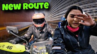 New Route Exploring  RiderGirl Vishakha [upl. by Inajar94]