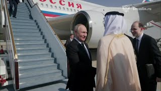 Vladimir Putin Arrives in UAE to Begin Rare Foreign Trip [upl. by Wunder482]