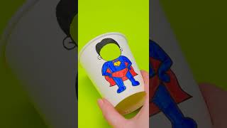 Lets make a Superhero Paper Cup Craft🦸 [upl. by Adyela]