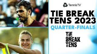 Swiatek Tsitsipas Sakkari Ruud Jabeur amp More  Tie Break Tens 2023 QuarterFinal Highlights [upl. by Nnylatsyrc]