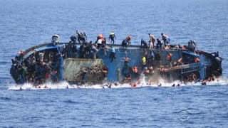 Another migrant ship overturns in Mediterranean Sea [upl. by Berne]