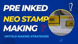 How to Make Pre Ink Stamp Neo Pre inked Stamp Making best Quality [upl. by Ainigriv]