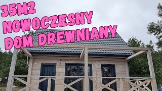 Drewniany domek 35m2 letniskowy  całoroczny  rekreacyjny MDD Domy Drewniane [upl. by Alena]