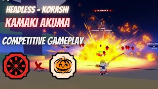 Kamaki Akuma And Headless Korashi Competitive Gameplay in Shindo Life  RELLGames [upl. by Kalinda]