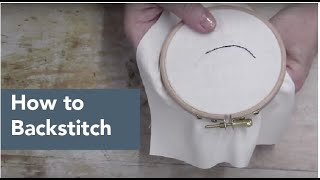 How to backstitch [upl. by Norton]