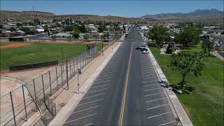 Kingman Arizona on Historic Route 66 aerial video [upl. by Albertson788]