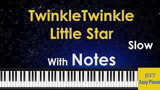 Easy Piano Songs for Beginners  Twinkle Twinkle Little Star [upl. by Niddala211]