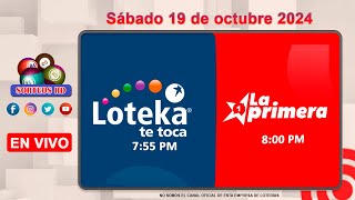 Loteka y la Primera en vivo 🎰 │Sábado 19 de Octubre 2024– 755 PM [upl. by Sesmar89]