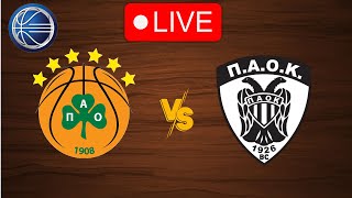 🔴 Live Panathinaikos vs PAOK  Live Play By Play Scoreboard [upl. by Alhan]