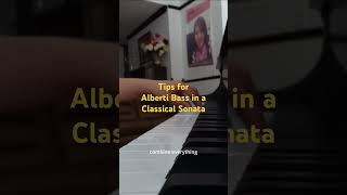 How to practice Alberti Bass in a Classical Sonata piano rcm classicalmusic pianist pianomusic [upl. by Nare240]