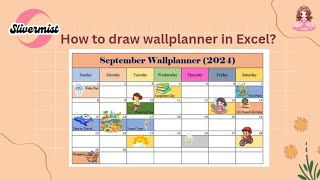 How to draw a wall planner in Excel [upl. by Ephram759]