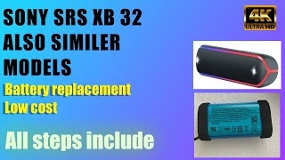 Sony Bluetooth Speaker Battery Replace Detailed Video problem solved more backup time easy steps [upl. by Tammie]