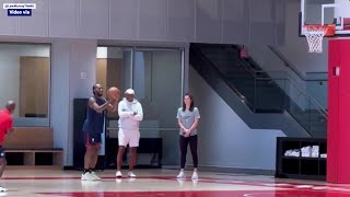 Kawhi Leonard spotted in today Clippers post practice amp doing some individual workout and shooting [upl. by Paver]