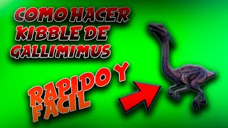 COMO HACER KIBBLE DE GALLIMIMUS  ARK MOBILE  TUTORIAL 👌 [upl. by Arabella]