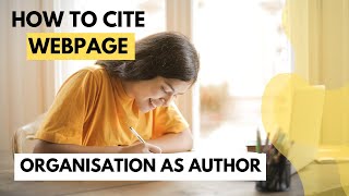 How To Cite and Reference a Webpage  Harvard style [upl. by Cocke]