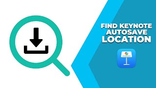 How to find keynote autosave location [upl. by Catie]