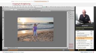 quotCropping amp Straighteningquot  Adobe Photoshop CS6 with Educatorcom [upl. by Ydwor]