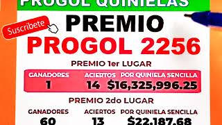 PREMIO Progol 2256  Progol Revancha 2256 PREMIO  progol2256  progol2256  progol2256 [upl. by Novar]