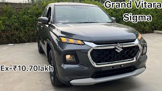 Grand Vitara Sigma Base Model  Maruti Suzuki  Detailed Review All Features PriceRishabh singh [upl. by Lai]