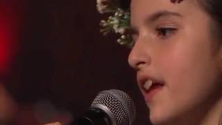 Angelina Jordan  Ill Be There  The best performance Greek Subtitles [upl. by Ahto580]