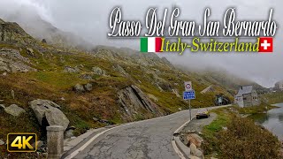 Driving across the 2469 meter high Great St Bernard Pass  From Italy to Switzerland [upl. by Esidnak]