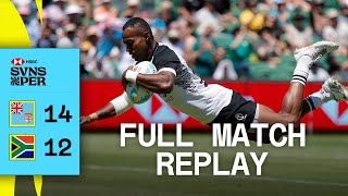 Fiji steal it from South Africa  Fiji v South Africa  Full Match Replay  Perth HSBC SVNS [upl. by Oniotna]