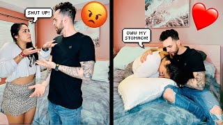 Starting an argument then having bad period cramps Prank On Boyfriend [upl. by Fenelia]