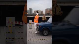 LADA fails safety brake Test against BMW Mercedes and Porsche [upl. by Ehsiom]