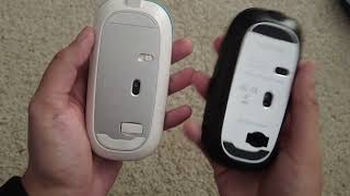 Uiosmuph LED Wireless Silent Mouse  G12 Slim Rechargeable  Review  Comparison [upl. by Britteny674]