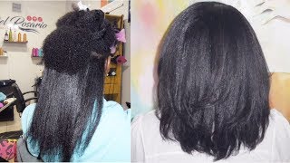 Blowout on Natural 4c Hair  My Experience No Flat Iron [upl. by Aihn]