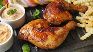 Peri peri Grilled Chicken with sauces Recipe by Food Fusion [upl. by Gazzo856]