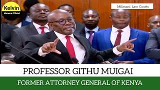 quotWhat then does she deputizequot Githu Muigai defends the move of Deputy CJ appointing 3 judges [upl. by Nnahaid]