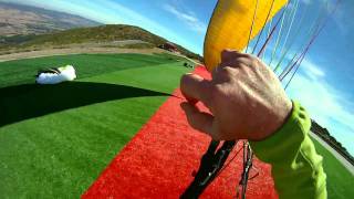 Inflado y control del parapente con viento [upl. by Aline]