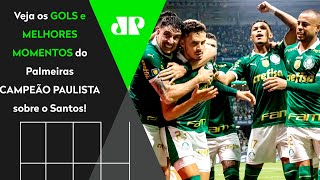 VERDÃƒO TRICAMPEÃƒO PAULISTA PALMEIRAS 2 X 0 SANTOS  MELHORES MOMENTOS  FINAL DO PAULISTÃƒO 2024 [upl. by Pulsifer971]