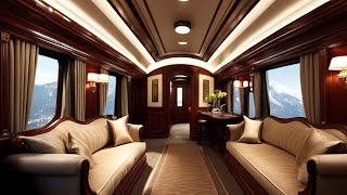 Inside The Most Luxurious Trains In The World [upl. by Airdnaid]