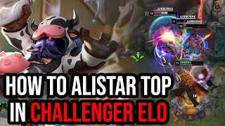 HOW TO ALISTAR TOP IN CHALLENGER [upl. by Seugram]