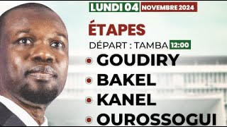 CARAVANE OUSMANE SONKO SORTIE GOUDIRY DIRECTION BAKEL [upl. by Truk]