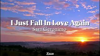 I Just Fall In Love Again  Sarah Geronimo Lyrics🎵 [upl. by Nybor]