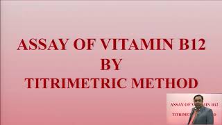 Microbiological Assay of Vitamins and Amino Acids [upl. by Abil100]