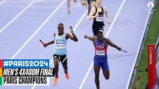 Mens 4x400m Final 🏃 Paris Champions [upl. by Sivlek]