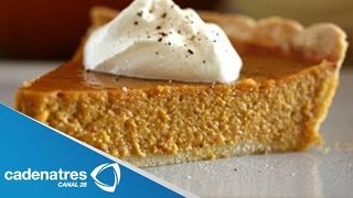 Receta de Pie de Calabaza  Cómo hacer pie de calabaza [upl. by Hayila]