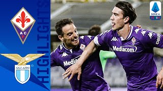 Fiorentina 20 Lazio  Vlahović Double Claims Win for La Viola  Serie A TIM [upl. by Abbub667]