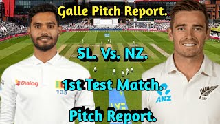 Sri Lanka Vs New Zealand Vs Sri Lanka Galle International cricket stadium Pitch report [upl. by Ailina335]