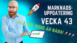 VECKOKOLLEN VECKA 43  All time high i Bitcoin har inte varit närmare på 6 månader [upl. by Pryor]