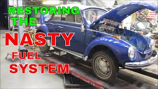 How To Fix When old gas turns to Glue VW Bug Parked 30 Years [upl. by Waal]